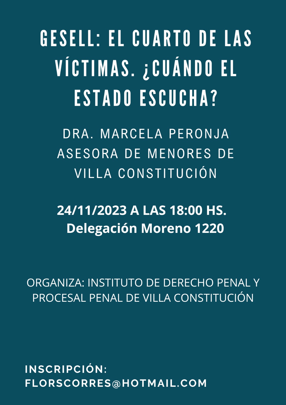 Gesell: El cuarto de las víctimas ¿Cuándo el estado escucha? - 24/11/2023